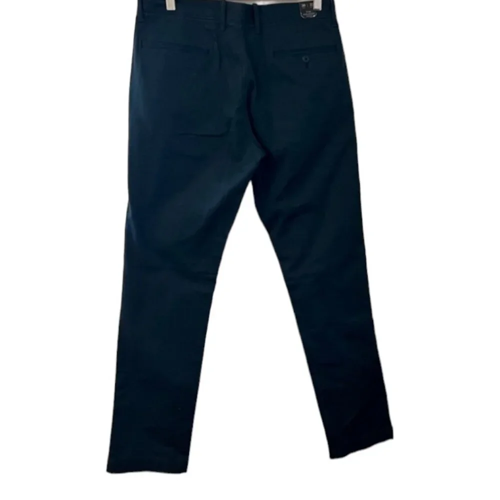 J. Crew Men's 770 Straight Fit Stretch‎ Tech Chino Pants Size 32x32 Navy Casual